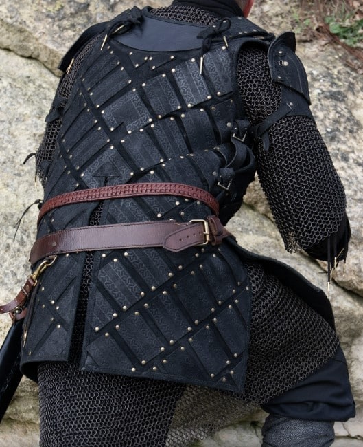 Armure de bûcheron GN en cuir noir 5 Armure de bûcheron GN en cuir noir – Image 5