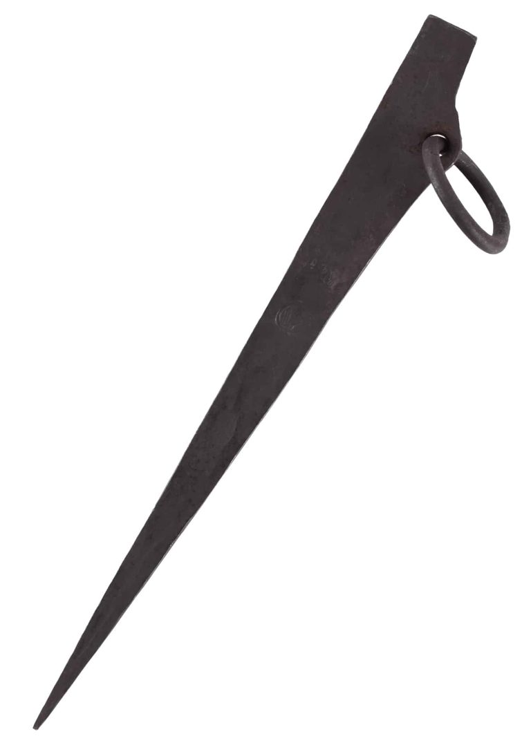 Piquet de tente avec anneau acier 28 cm