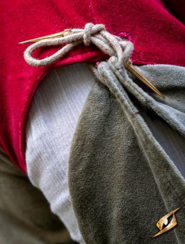 Robe médiévale Isobel verte 8 Robe médiévale Isobel verte – Image 8