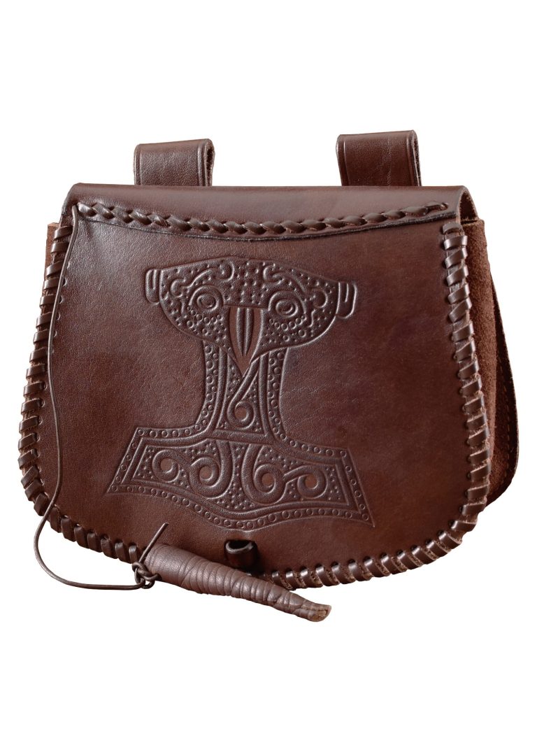 Sacoche en cuir marteau de Thor