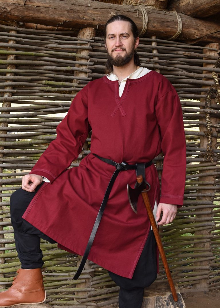 Tunique médiévale Albrecht rouge