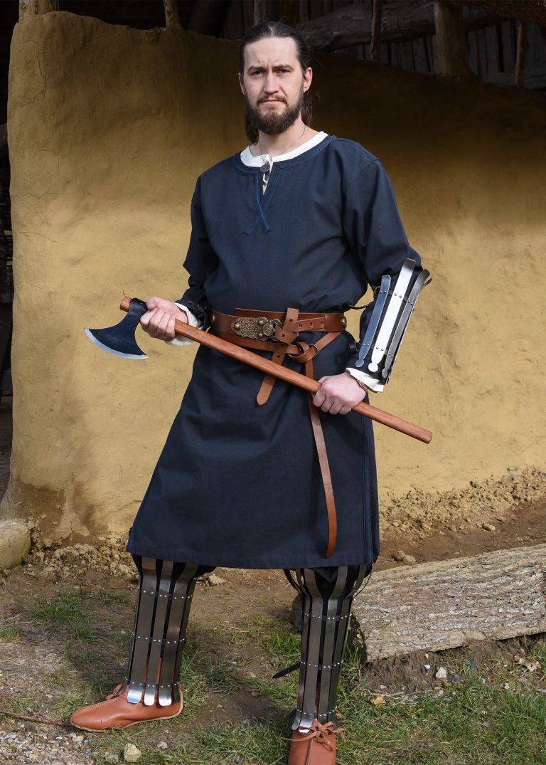 Tunique médiévale Albrecht bleue