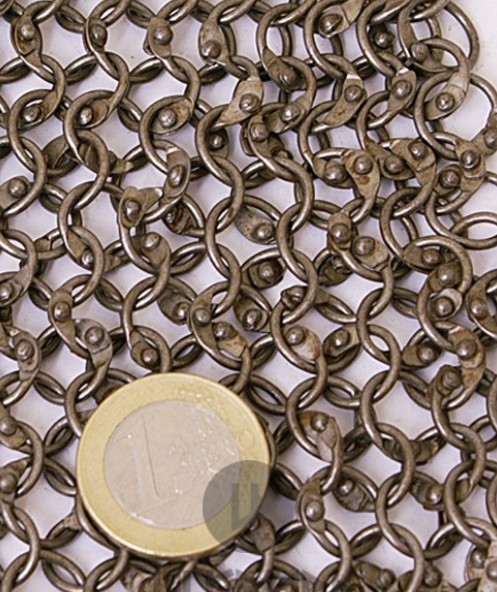 Cotte de maille acier naturel rivetée 2 Cotte de maille acier naturel rivetée – Image 2