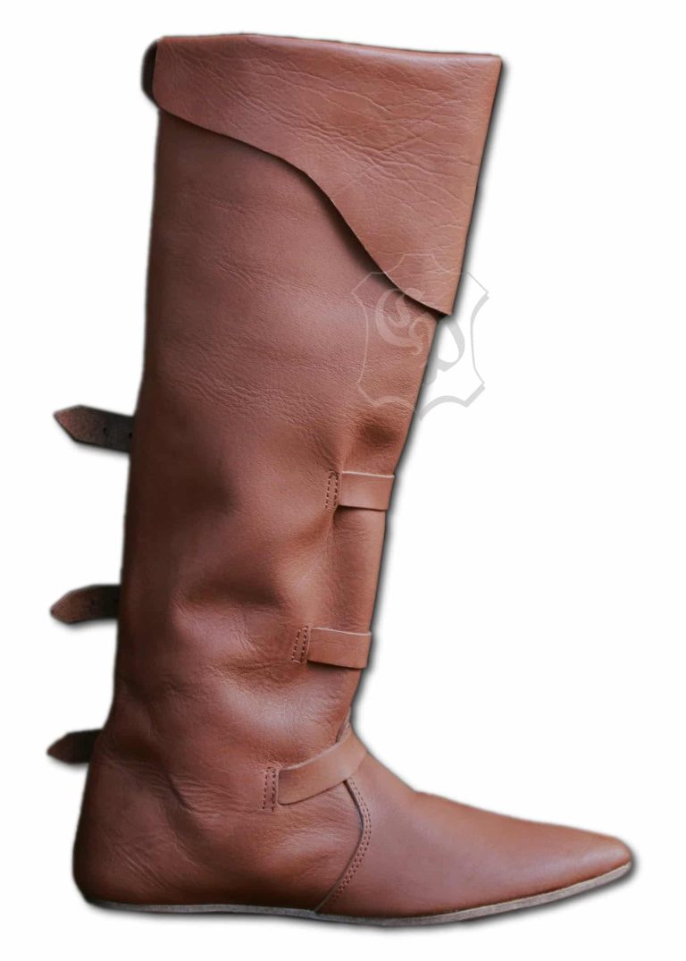 Bottes hautes médiévales à lacets