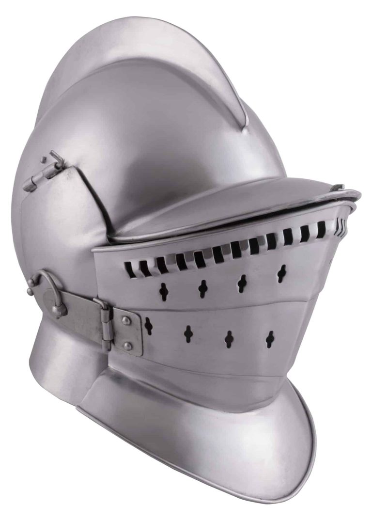 Bourguignotte médiévale de combat