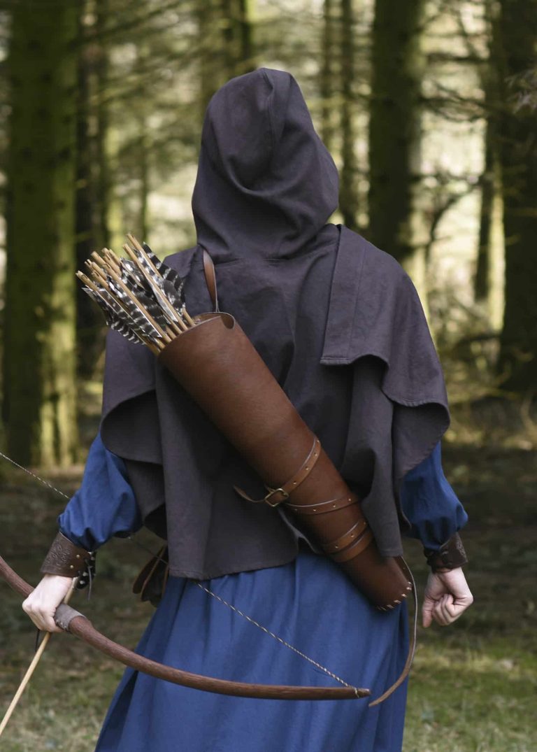 Carquois en cuir marron