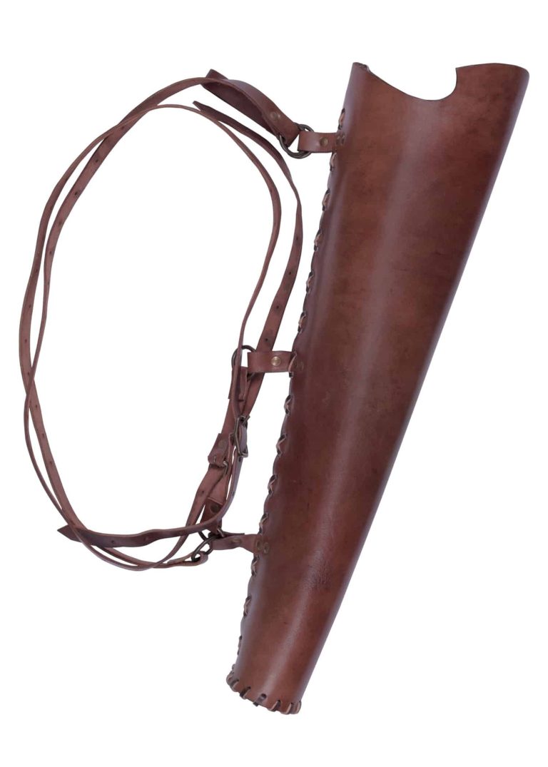Carquois en cuir marron