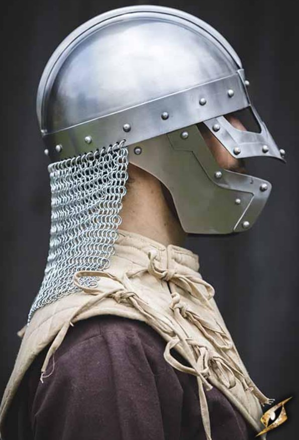 Casque Raven acier poli 2 Casque Raven acier poli – Image 2