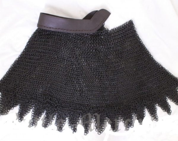 Colletin de mailles acier noir
