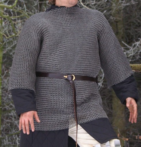 Cotte de maille acier naturel rivetée 1 Cotte de maille acier naturel rivetée