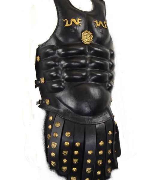Cuirasse officier romain cuir lion