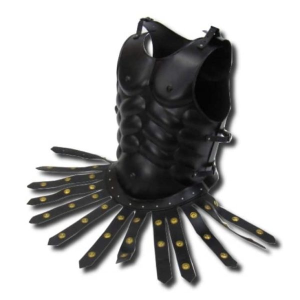 Cuirasse officier romain cuir noire 15 Cuirasse officier romain cuir noire