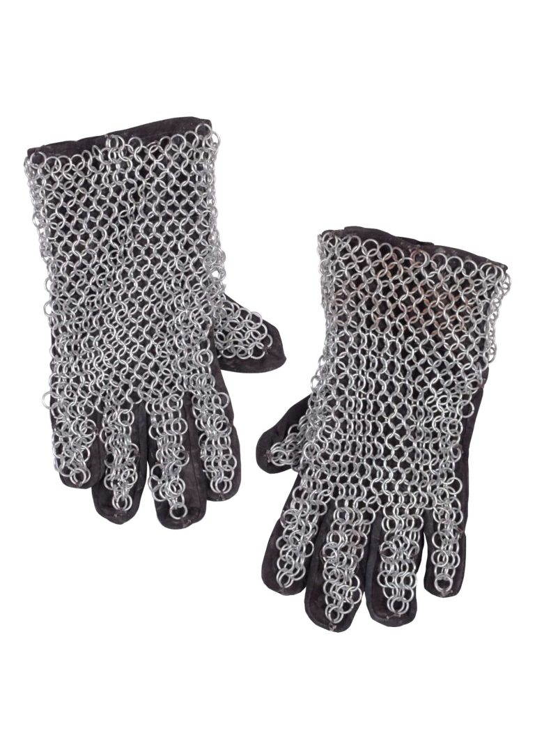 Gants de maille et cuir 9 mm