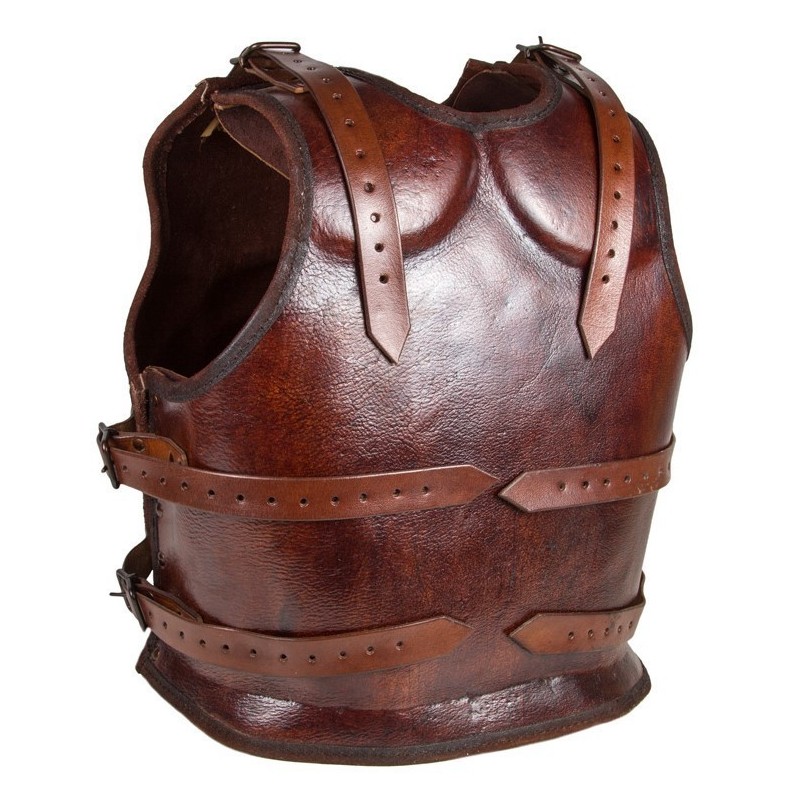 Cuirasse musclée en cuir marron 5 Cuirasse musclée en cuir marron – Image 5