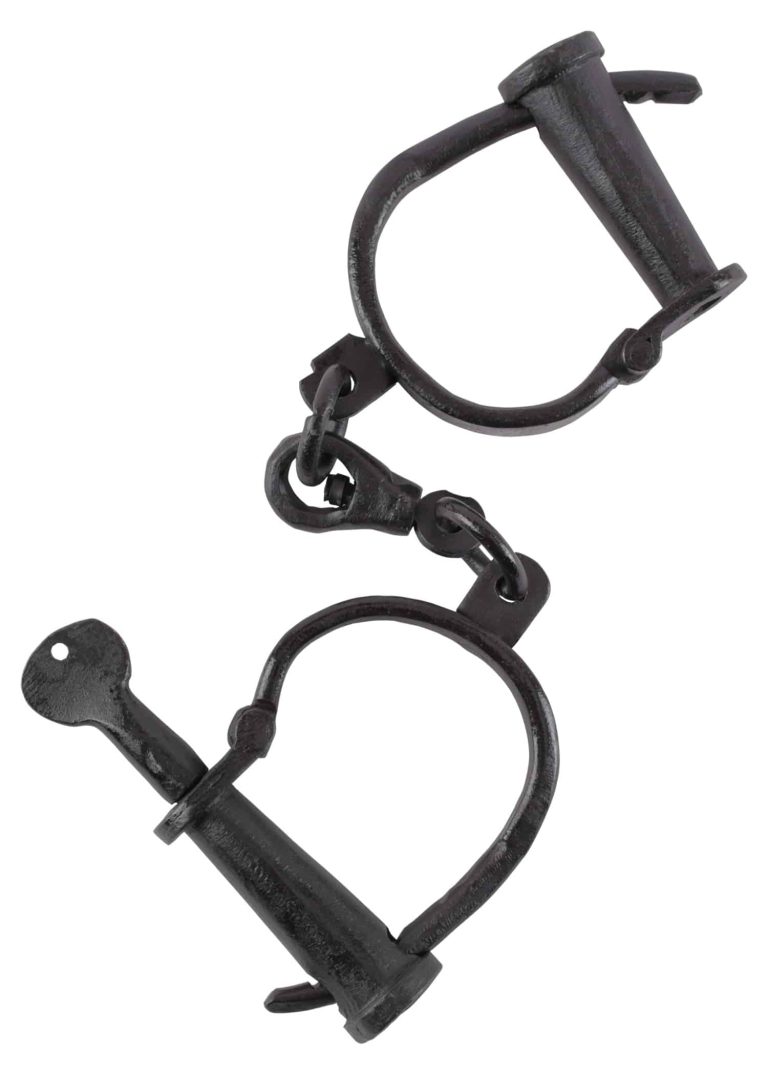 Menottes médiévales forgées à la main
