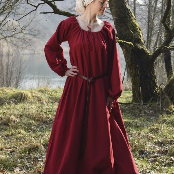 Robe médiévale Viking Ana rouge 2 Robe médiévale Viking Ana rouge