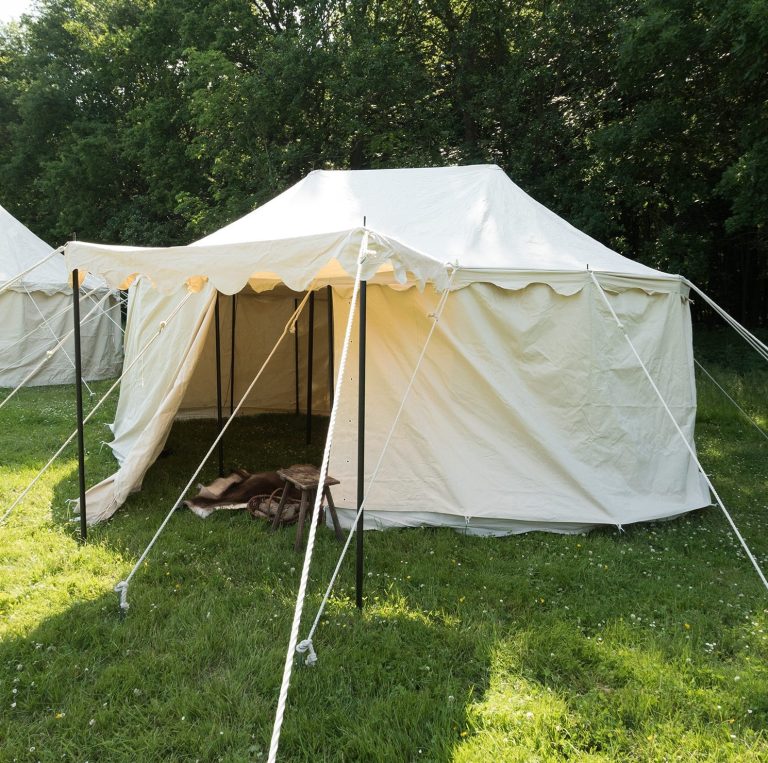 Tente médiévale Bourguignonne chevaliers 4x6 m