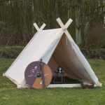 Tente viking 2X2.3 m couleur naturelle 350 gr/m2