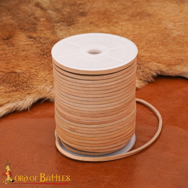 Cordon de laçage en cuir véritable