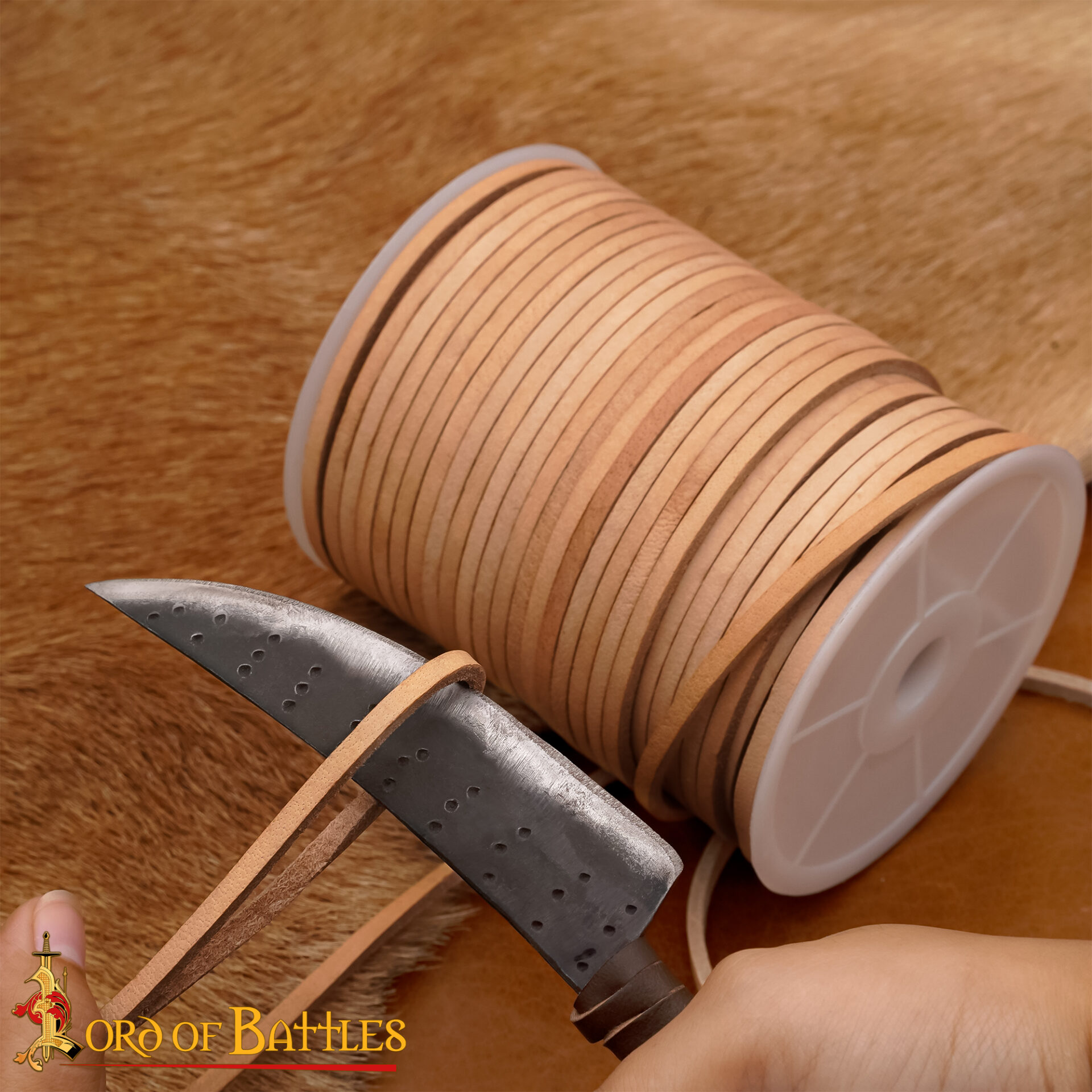 Cordon de laçage en cuir véritable 2 Cordon de laçage en cuir véritable