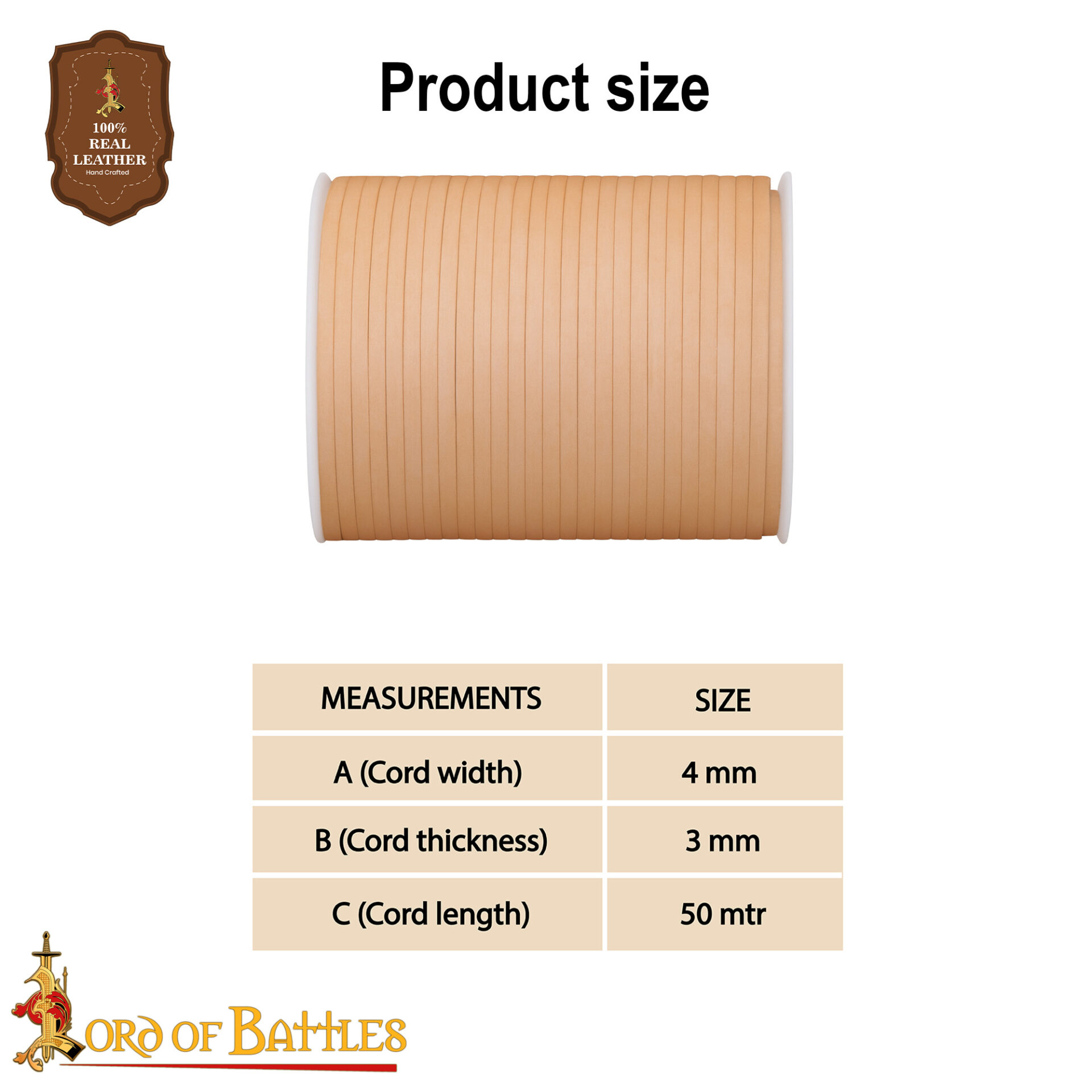 Cordon de laçage en cuir véritable 7 Cordon de laçage en cuir véritable – Image 7