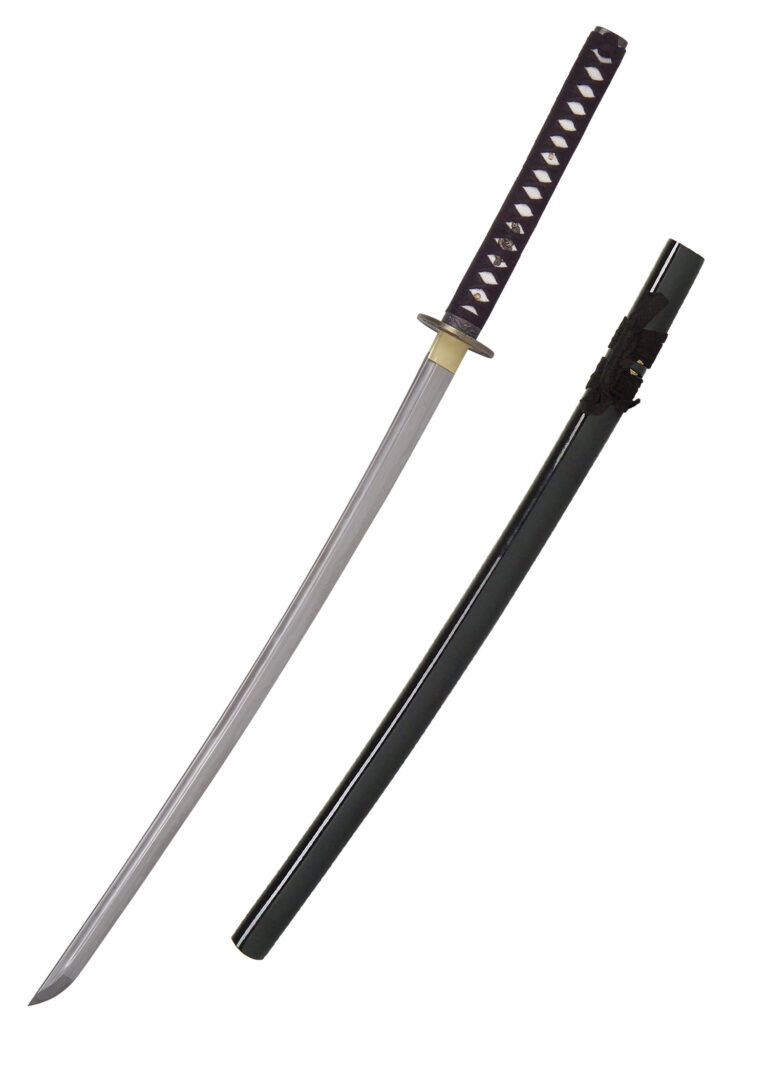 Katana Golden Flower – John Lee, lame affûtée en acier plié 12 fois
