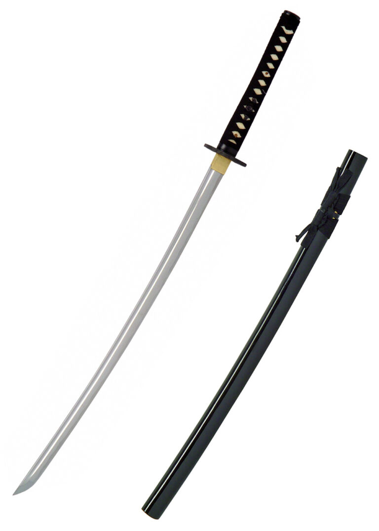 Katana Saigo Takamori – John Lee, acier plié 12 fois, support laqué inclus