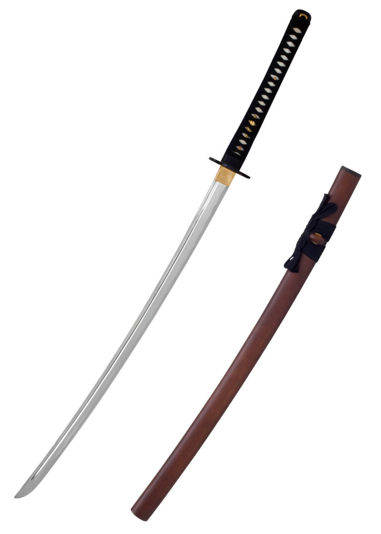 Iaito Red Wood court – John Lee, lame inox 420 non affûtée de 70,5 cm
