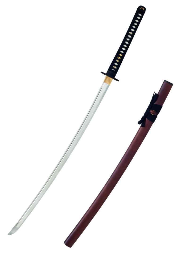 Iaito Red Wood long – John Lee, lame inox 420 non affûtée de 75,5 cm