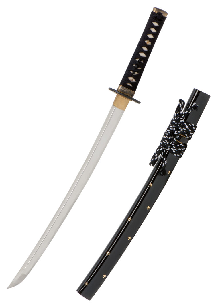 Wakizashi iaito Zaza – John Lee, décor bambou et lame non affûtée