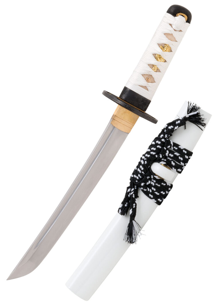 Tanto Shiro – John Lee, lame shinogi-zukuri affûtée en acier 1045