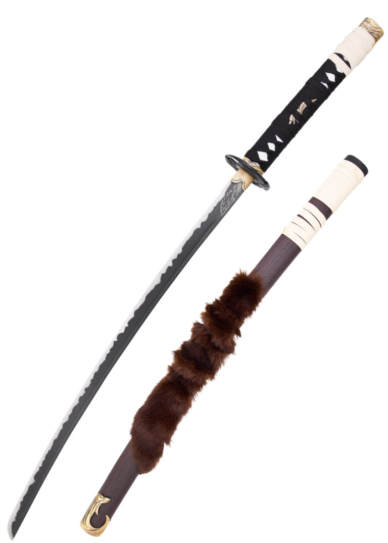 Katana Wolf Blade d’Atsu – Ghost of Yōtei, décor de loups