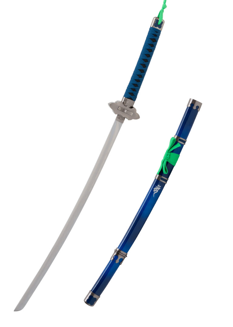 Katana Kurikara de Rin Okumura – Blue Exorcist, lame en acier au carbone