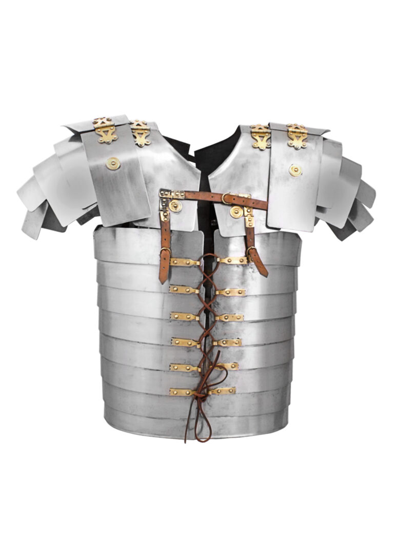 Lorica segmentata Corbridge A en acier inoxydable – vue 1