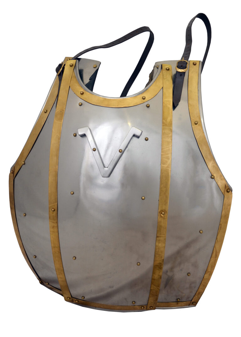 Plastron Churburg articulé en acier 1,6 mm – vue 1
