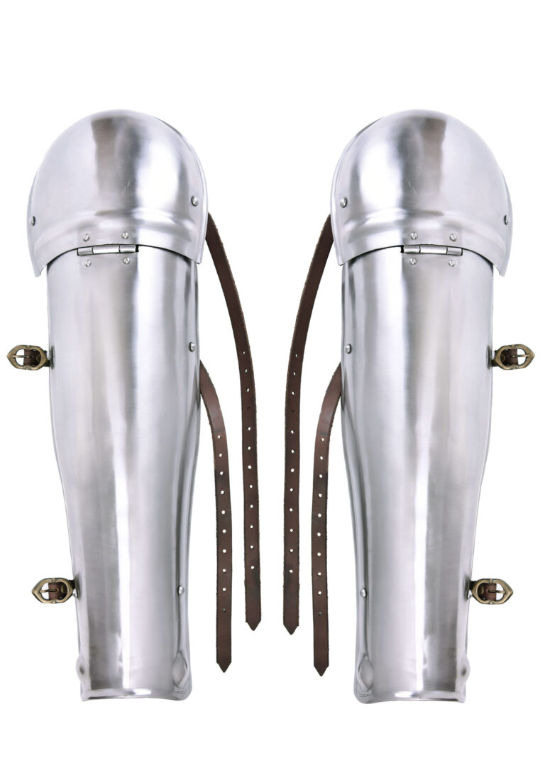 Grèves articulées avec genouillères – acier 1,3 mm – vue 1