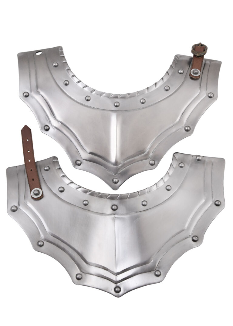Gorgerin gothique à rivets – acier 1,2 mm – vue 1