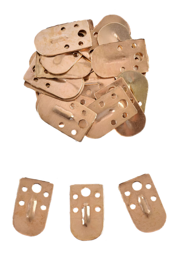 Écailles nervurées en laiton 13 × 22 mm – lot de 25 – vue 1