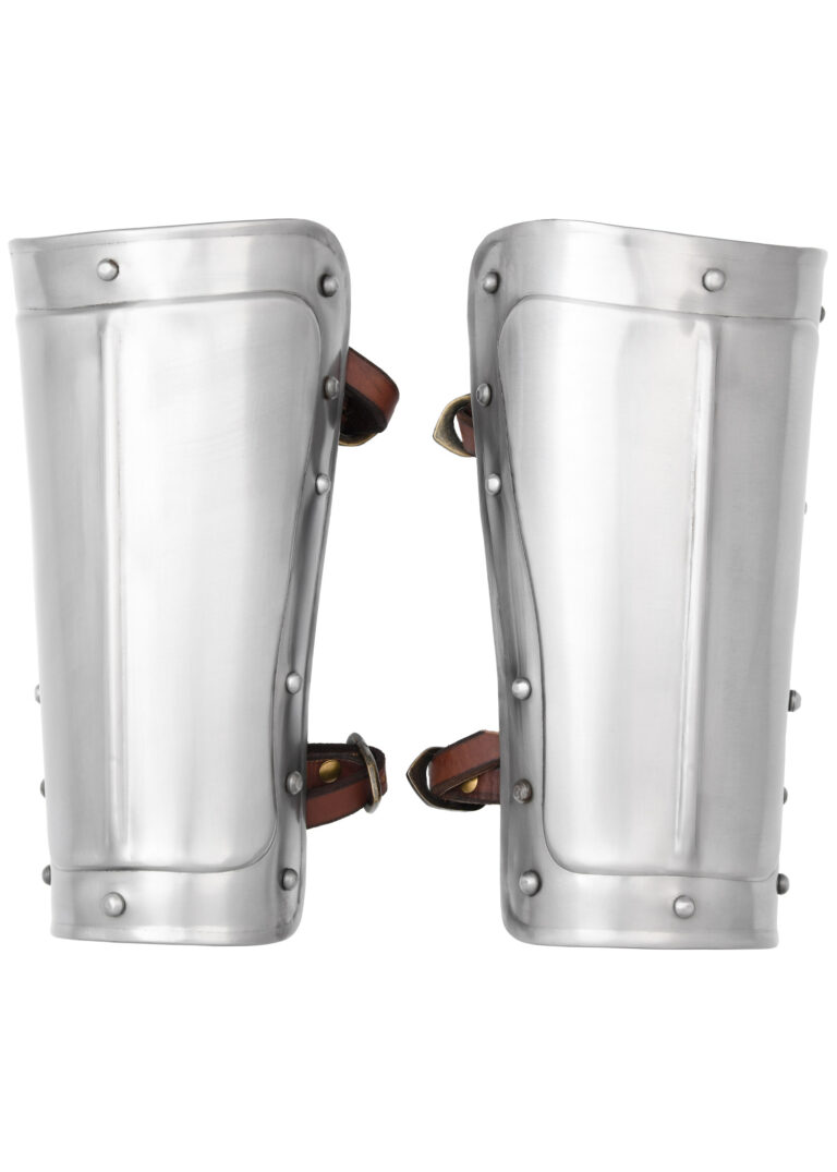 Brassards en acier poli 1,2 mm – paire – vue 1