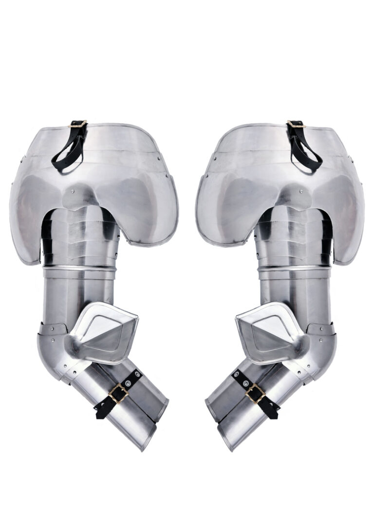 Bras d’armure complets en acier 1,6 mm – vue 1