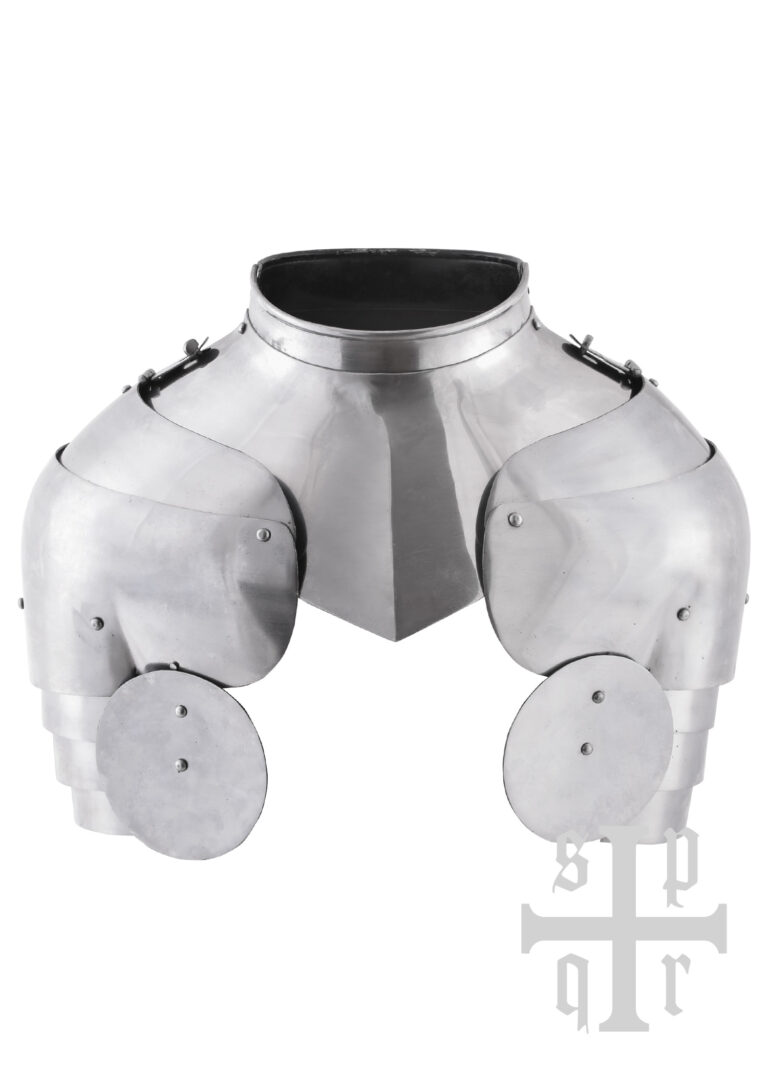 Gorgerin avec épaulières du XIVe siècle – acier 1,6 mm – vue 1
