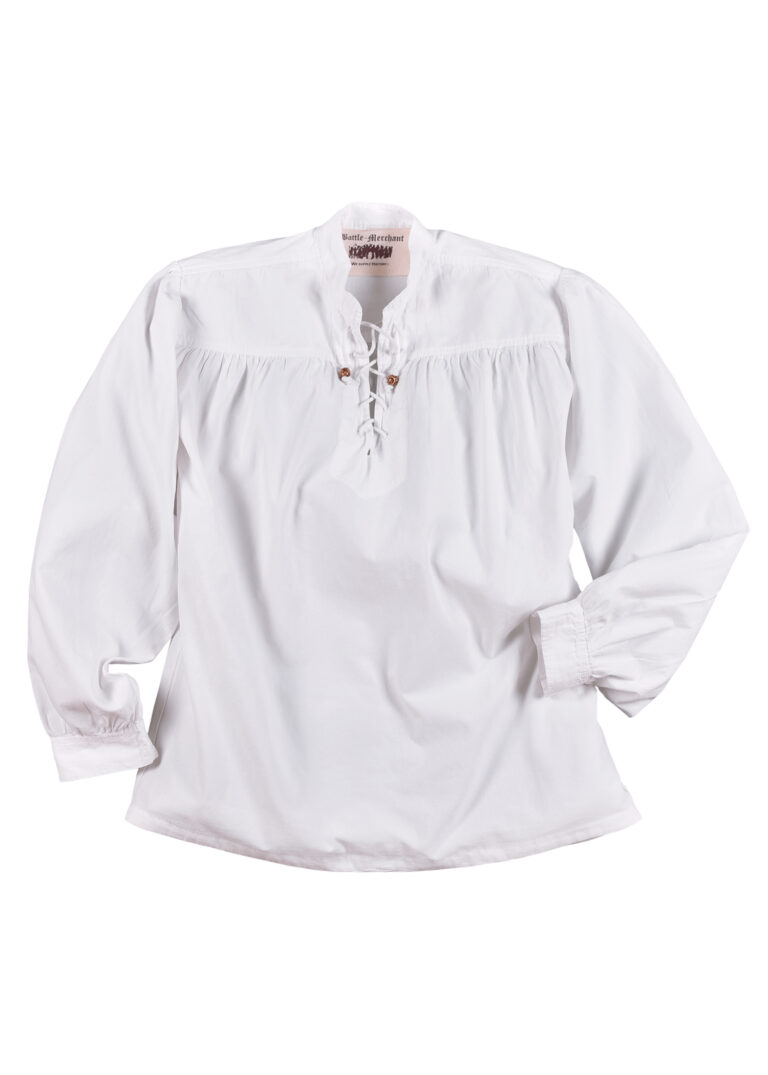 Chemise médiévale Ludwig – blanc