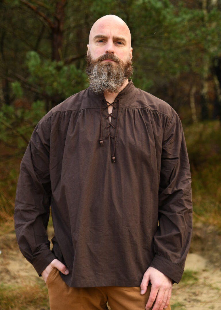 Chemise médiévale Ludwig – brun