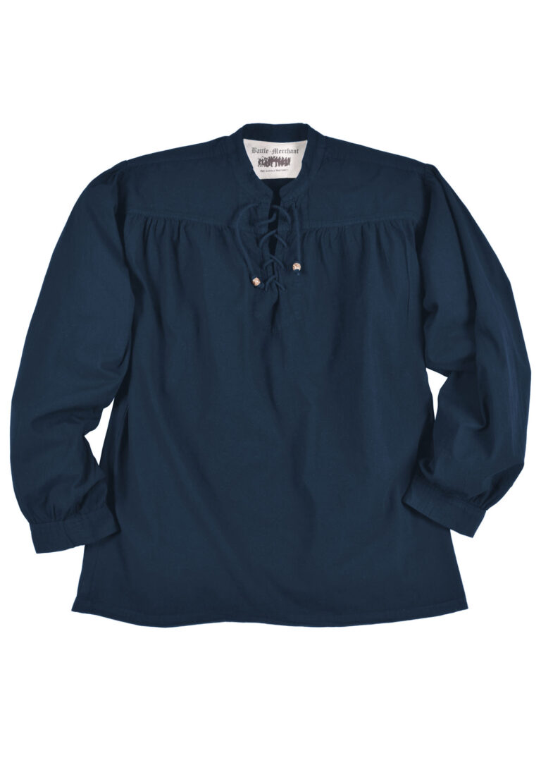 Chemise médiévale Ludwig – bleu