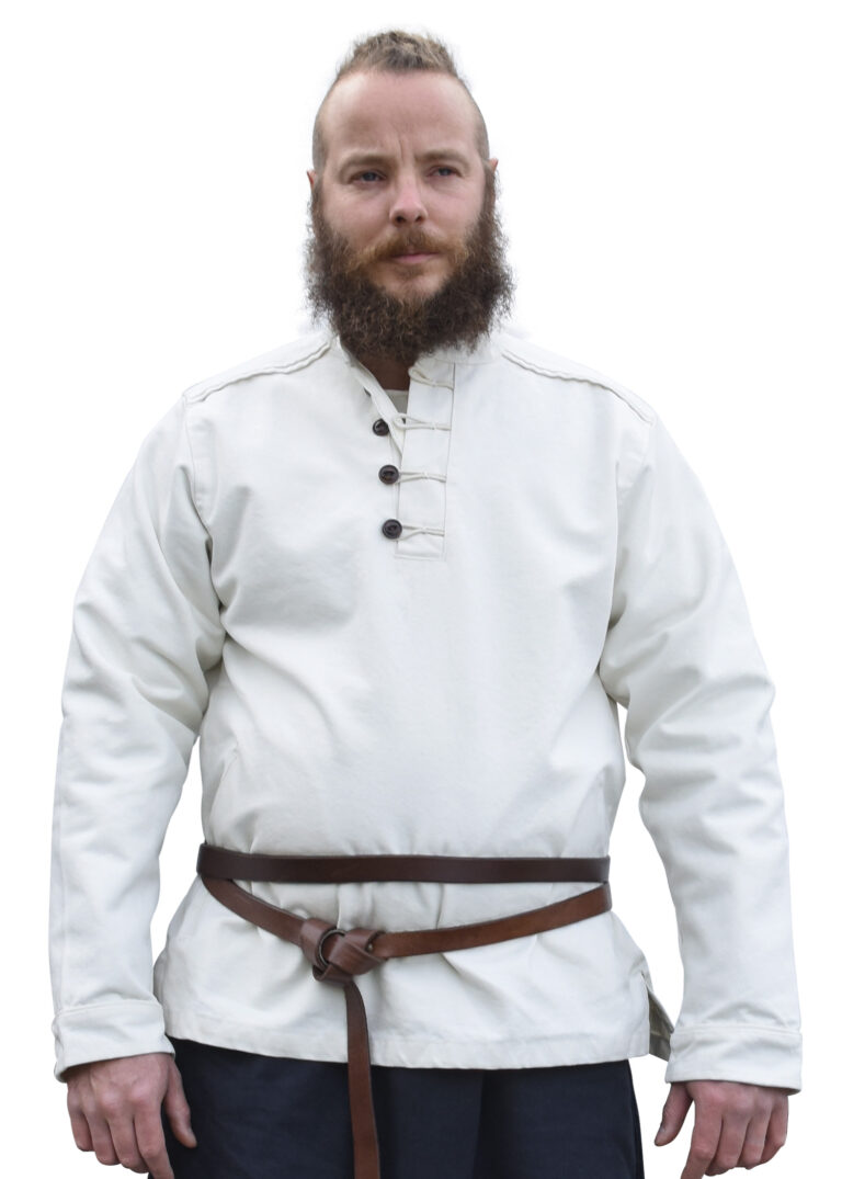 Chemise médiévale doublée Wille – naturel