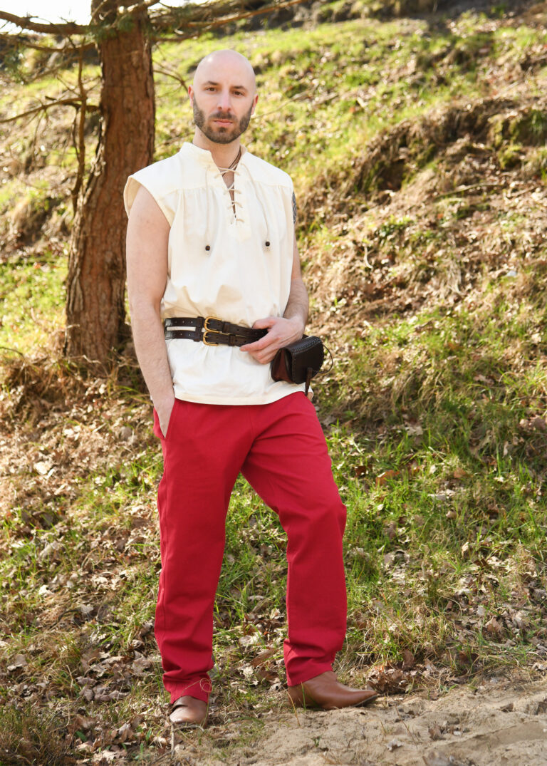 Pantalon médiéval Hagen – rouge