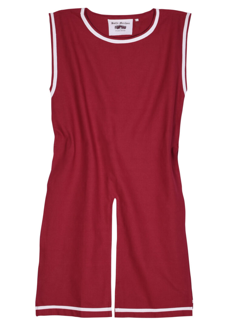Tabard médiéval Eckhart – rouge et naturel