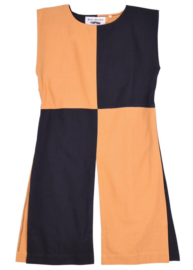 Tabard médiéval Eckhart – jaune moutarde et noir