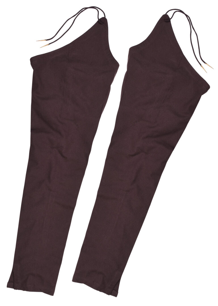 Chausses médiévales à lacets – brun