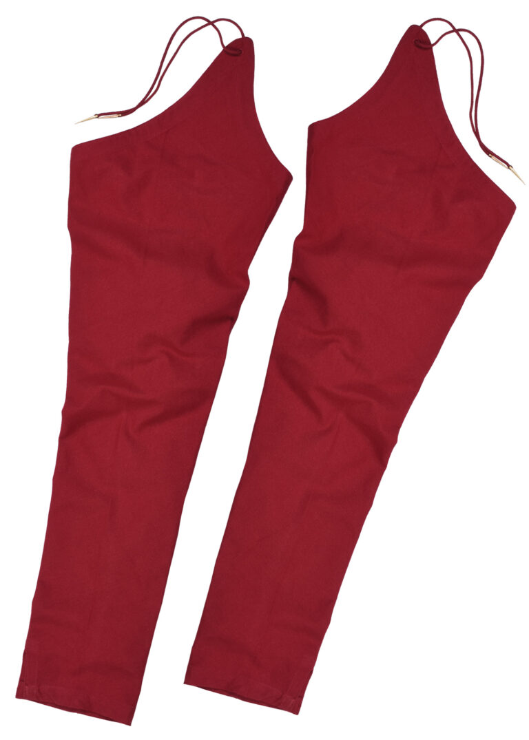 Chausses médiévales à lacets – rouge